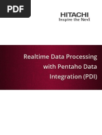 Real Time Data Processing With PDI