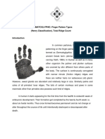 DERMATOGLYPHIC: Finger Pattern Types (Henry Classification), Total Ridge Count