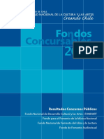 Resultados Fondart 2008 PDF
