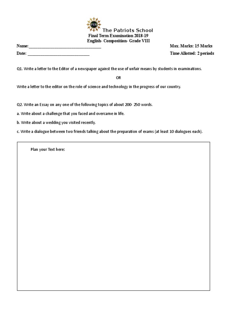 Grade 8 Compo Final | PDF