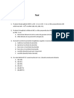 Test-Distante Clasa a-VIIIa