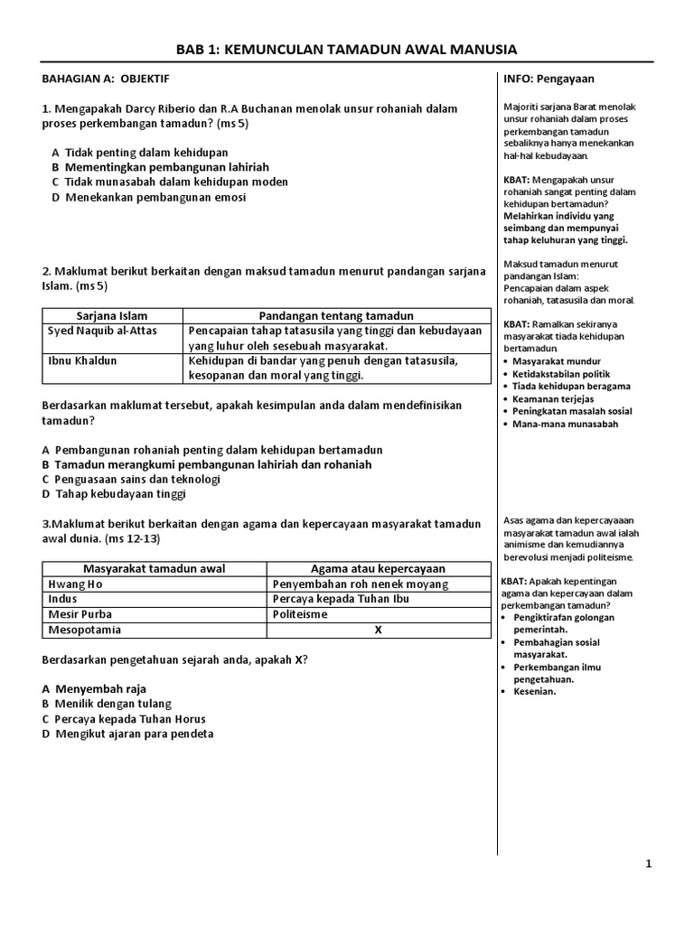 Sejarah Guru T4 Bab 1 Pdf