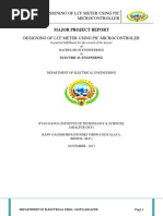 Designing of LCF Meter Using Pic Microcontroller: Major Project Report