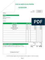 Plantilla Cotizacion