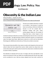 Obscenity & The Indian Law - The Cyber Blog India