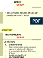 Syrup Concentrated Solution of A Sugar Usually Sucrose in Water