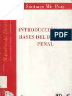 Introducción A Las Bases Del Derecho Penal - Santiago Mir Puig