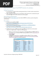 Experiment 11: Setup of Labview Interface For Arduino Safety Precautions