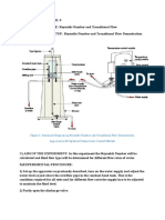 Figure 1: Schematic Diagram Og Reynolds Number and Transitional Flow Demostration Apparatus With Optional Temperature Control Module