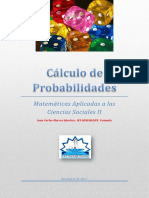 Apuntes de Cálculo de Probabilidades. Curso 2017 - 2018