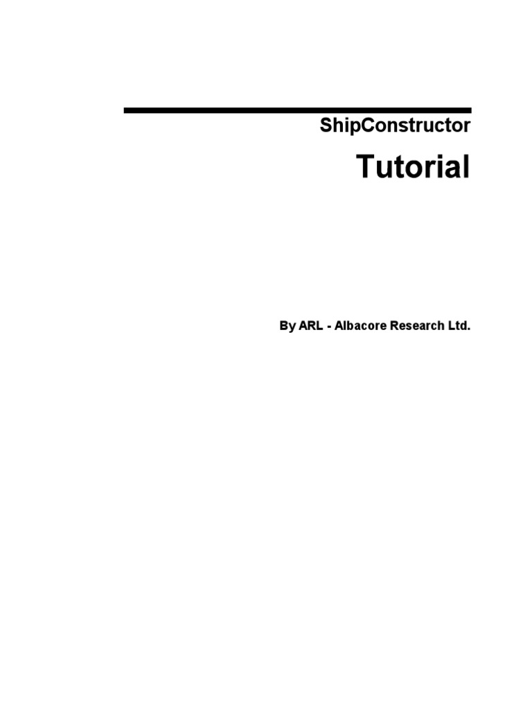 Tutorial Shipcon PDF | PDF | Computer File | 3 D Modeling