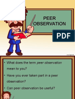 Peer Observation