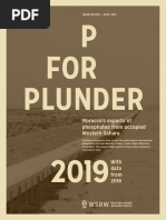 P for Plunder  2019 - with data from 2018