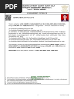 SC/ST Caste Certificate Format | PDF | Government Of India | Government