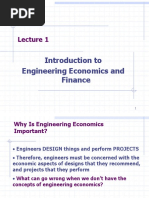 Introduction To Engineering Economics and Finance