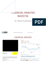 Financial Analysis BAO5734: Dr. Maria Prokofieva