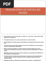 Preparation of Distilled Water