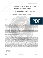 Design and Fabrication of Dual Side Shaper Machine Using Scotch Yoke Mechanism