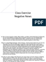 Class Exercise Negative Messages