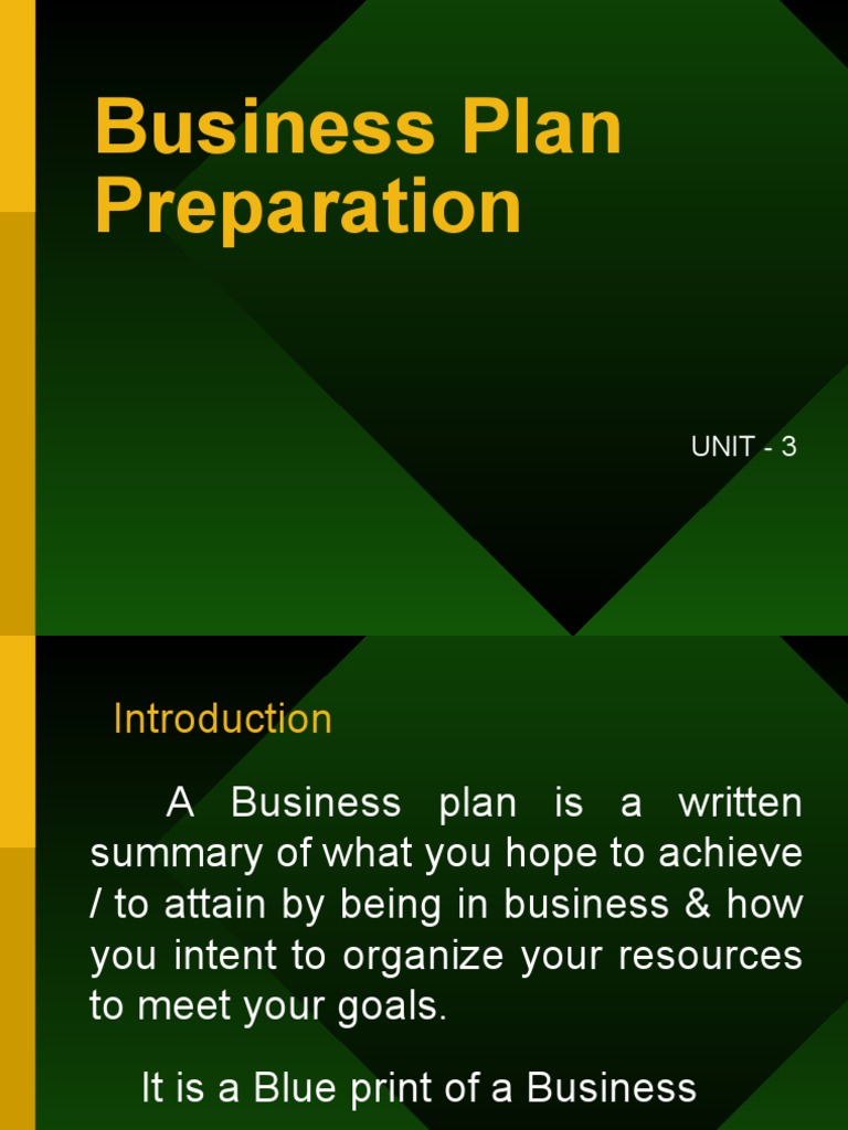 business-plan-preparation-unit-3-pdf-marketing-sales