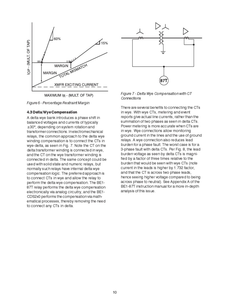 Figure 7 - Delta Wye Compensation With CT Connections | PDF