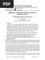 Robotic Arm For Pick and Place Application: Kaustubh Ghadge, Saurabh More, Pravin Gaikwad