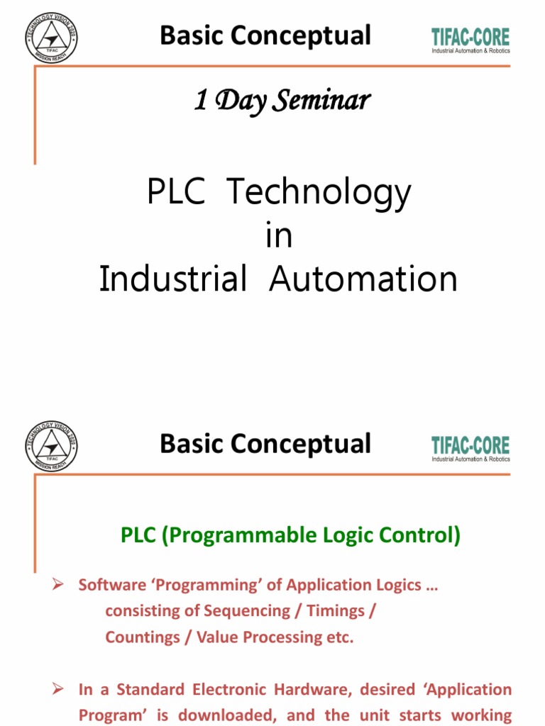 PLC in Automation | PDF | Programmable Logic Controller | Computer Program