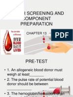 Donor Screening and Component Preparation