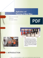 Application and Processing of Metal Alloys