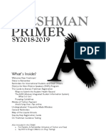 Freshman Primer (SY 2018-2019) PDF