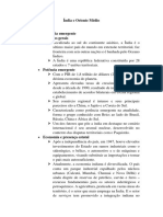 Índia e Oriente Médio: potências emergentes e região estratégica