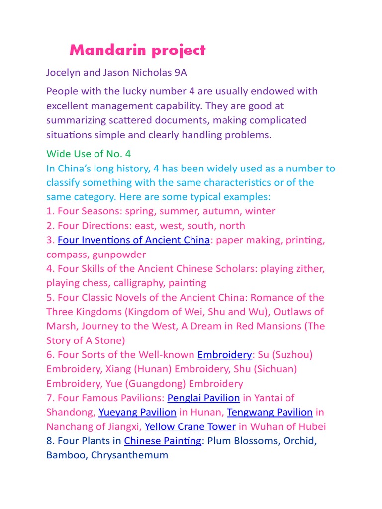 Significance of the Number 4 in China | PDF | East Asia | China