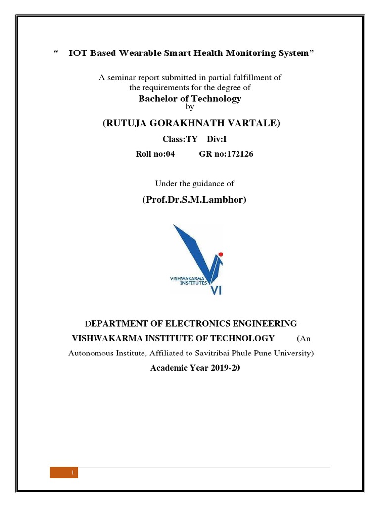 IoT Based Wearable Smart Health Monitoring System | PDF | Internet Of ...