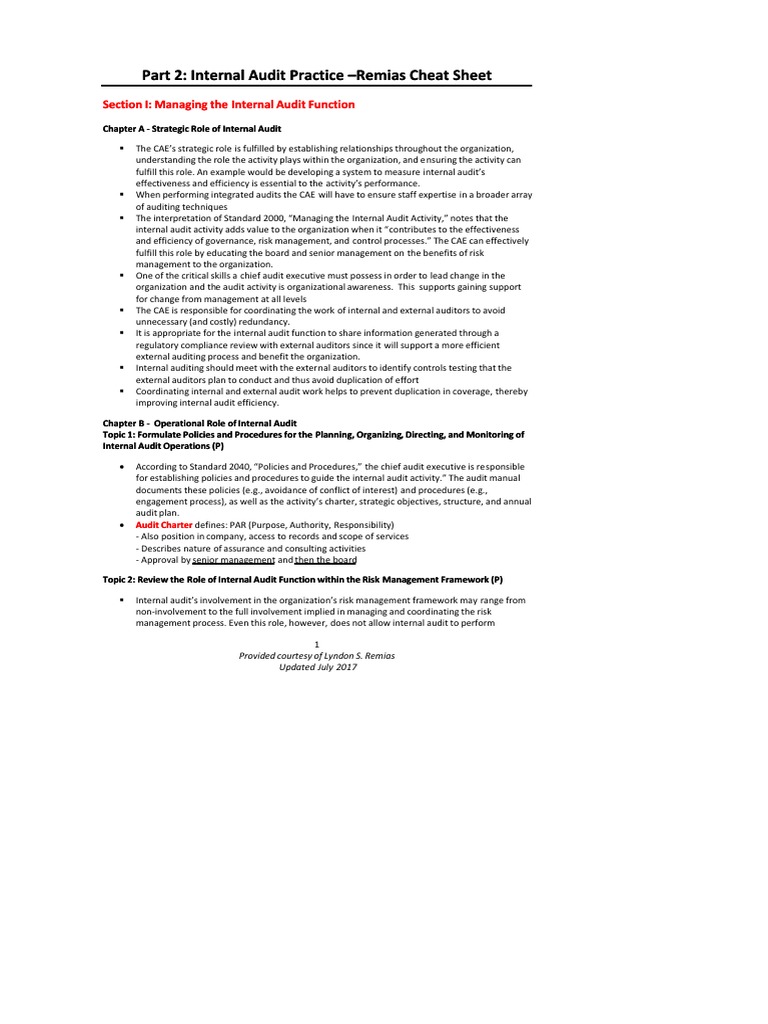IIA-CIA-Part2復習対策書