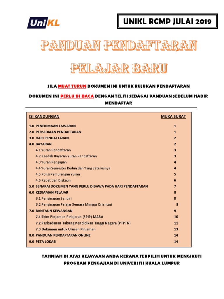 Panduan Pendaftaran Rcmp Diploma Pdf