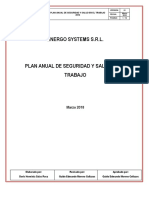 Plan Anual de Seguridad y Salud en El Trabajo - Energo