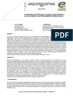 Dimensionamento simplificado de reforço estrutural à flexão com fibra de carbono