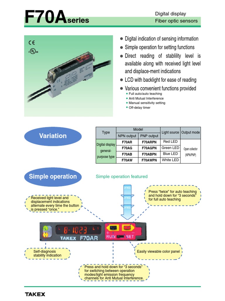 Sensor Dupont Cat - F70a | PDF | Bipolar Junction Transistor | Light ...