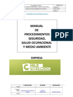 Manual Con 30 Procedimientos de Trabajo Seguro 2015