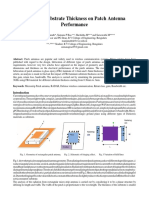 Impact of Substrate Thickness On Patch AntennaPerformance