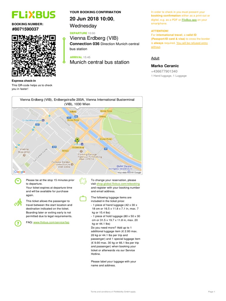 Karta Flixbus 8071590037 | PDF | Value Added Tax | Service Industries