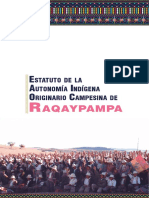 Estatuto de La Autonomía Indígena Campesina de Raqaypampa