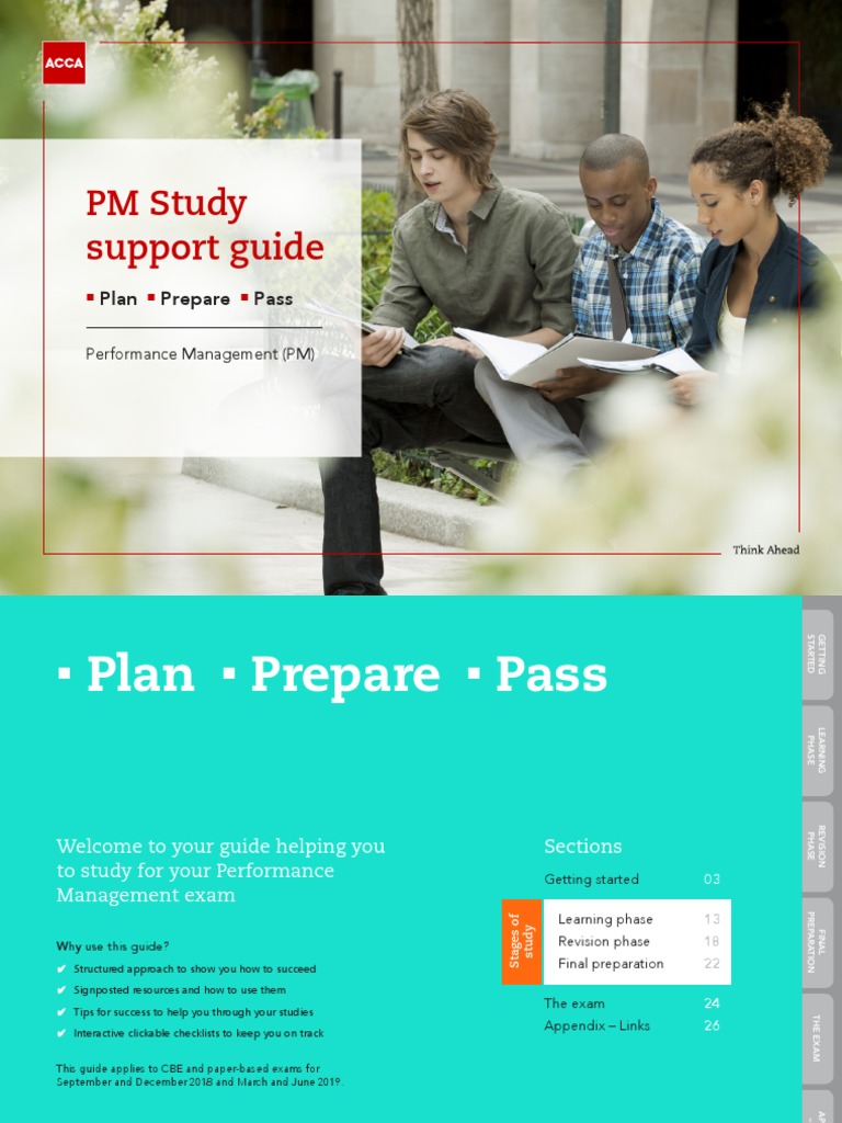 PM Study Support Guide: Plan Prepare Pass | PDF | Spreadsheet | Test ...