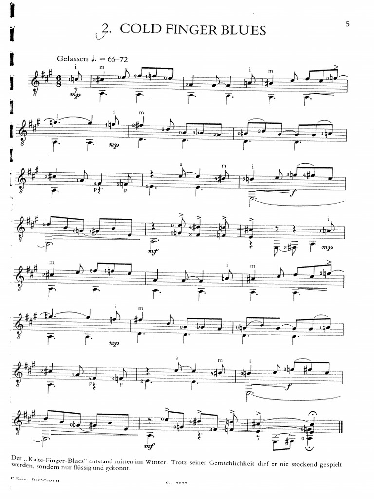 Cold Finger Blues PDF