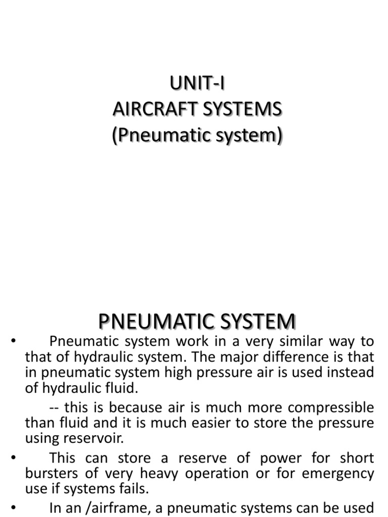 Pneumatic Systems PDF Pneumatics Valve