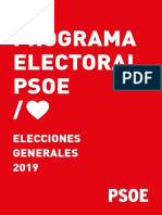 Programa Electoral PSOE 21 Abril 2019