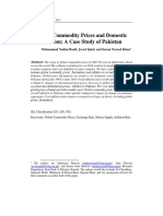 Global Commodity Prices and Domestic Inflation: A Case Study of Pakistan