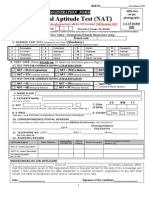 National Aptitude Test (NAT: Registration Form