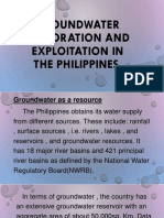 Groundwater Exploration and Exploitation in The Philippines
