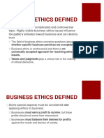 Benefits of Ethics
